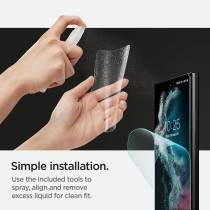 Spigen Neoflex Screen Protector Designed For Galaxy S22 Ultra (2022), Case Friendly - 2 Pack