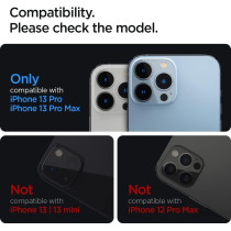 Spigen Camera Lens Screen Protector (Glastr Optik) Designed For iPhone 13 Pro (2021) / iPhone 13 Pro Max (2021), Silver - 2 Pack