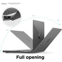 Elago Ultra Slim Hard Case Compatible With Macbook Pro 16-Inch M3 Pro (A2991), Version 2023, Macbook Pro 16-Inch M1 Pro, M2 Pro, M2 Max (A2485) Version 2023/2021/2020, Full Protection, Dark Grey