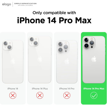 Elago Compatible With iPhone 14 Pro Max Case, Liquid Silicone Case, Full Body Protective Cover, Shockproof, Slim Phone Case, Anti-Scratch Soft Microfiber Lining, 6.7 Inch (Black)