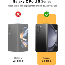 Vrs Design Phone Case For Galaxy Z Fold 5 5G Phone Case (2023), Quick Stand Modern, Modern Neat Style Hinge Protection Case With Multi Angle Kickstand