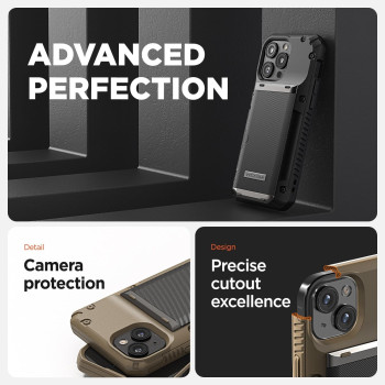 Vrs Design Damda Glide Pro Phone Case Designed For iPhone 15 Plus, Sturdy Semi Auto Wallet, 4 Cards, Card Holder Case Compatible With iPhone 15 Plus Case (2023)