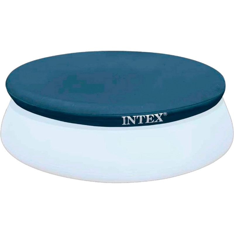 Intex 8-Foot Round Easy Set Pool Cover For Swimming Pool, Blue