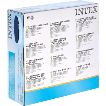 Intex Krystal Clear Pool Basics Easy Set Pool Cover 2.2 Mt, Navy Blue, 28020