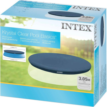 Intex Krystal Clear Pool Basics Easy Set Pool Cover 2.8 Mt, Multi-Colour