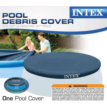 Intex Pool Debris Easy Set Pool Cover For Swimming Pool 10 Ft, Multicolour