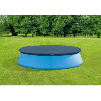Intex Recreation Easy Set Round Pool Cover 10 Foot, Blue