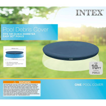 Intex Recreation Easy Set Round Pool Cover 10 Foot, Blue