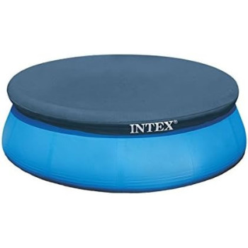 Intex Recreation Easy Set Round Pool Cover 10 Foot, Blue