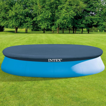 Intex Easy Set Round Pool Debris Cover 12 Foot, Blue