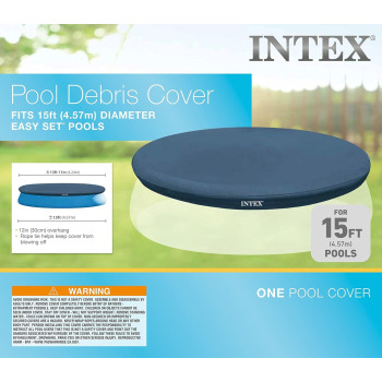 Intex Round Easy Set Pool Debris Cover 15 Foot, Beige