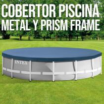 Intex Round Frame Cover 15 Foot, Black Colour, 58901