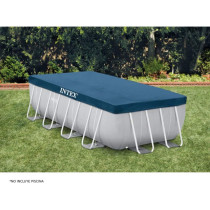 Intex Heavy Duty Vinyl Rectangular Picina Cover, Blue