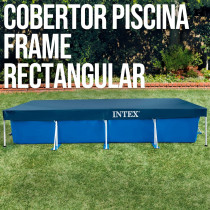 Intex Copripiscina Rectangular Pool Set Cover For Swimming Pool, Multicolour