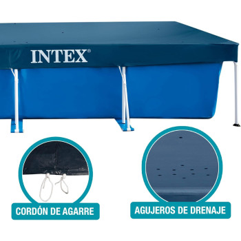 Intex Copripiscina Rectangular Pool Set Cover For Swimming Pool, Multicolour