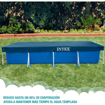 Intex Copripiscina Rectangular Pool Set Cover For Swimming Pool, Multicolour