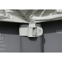 Intex Deluxe Pool Cover For Swimming Pool 18 Foot, Gray
