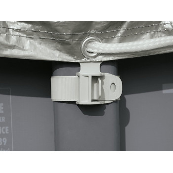 Intex Ultra Frame Pool Cover For Swimming Pool 18 Foot, Gray