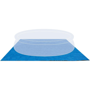 Intex Pool Ground Cloth For Swimming Pool 8 Foot To 15 Foot Round Above Ground, Blue
