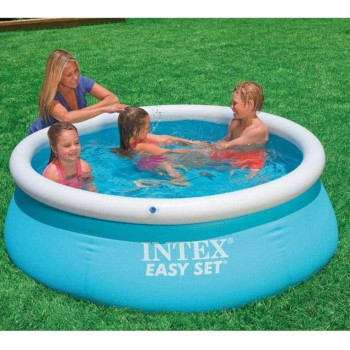 Intex Round Easy Set Inflatable Pool Size 6 Foot x 20 Inch, Blue/White, 28101