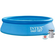 Intex Round Shape Easy Pool Set For Unisex-Adult 8 Foot x 24 Inch, Blue