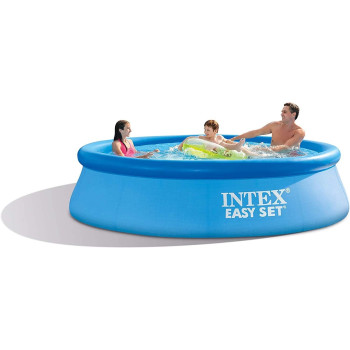 Intex Round Shape Easy Pool Set For Unisex-Adult Include Filter Pump, Blue