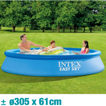 Intex Round Shape Easy Pool Set For Unisex-Adult, 305 x 61 cm, Blue