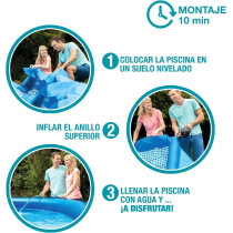 Intex Round Shape Easy Pool Set For Unisex-Adult, 305 x 61 cm, Blue