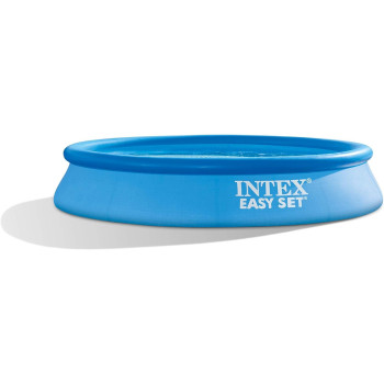 Intex Round Shape Easy Swimming Pool Set For Kids, Blue, 10 Foot x 24 Inch
