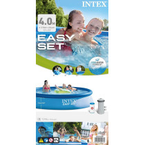 Intex Round Shape Easy Pool Set For Adult, Blue, 10 Foot x 30 Inch