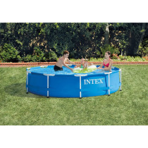 Intex Metal Big Frame Swimming Pool For Kids, Blue, 28200