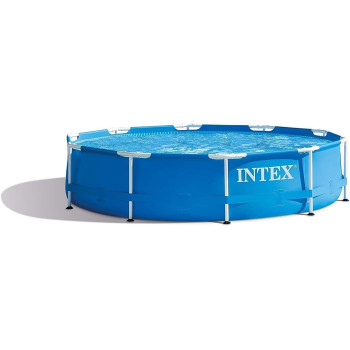 Intex Metal Big Frame Swimming Pool For Kids, Blue, 28200