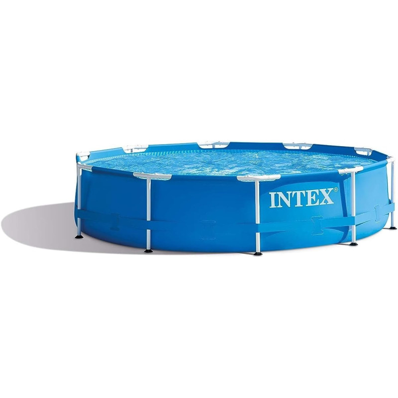 Intex Metal Big Frame Swimming Pool For Kids, Blue, 28200