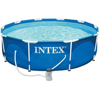 Intex Metal Frame Swimming Pool For Adult, Blue, 28202