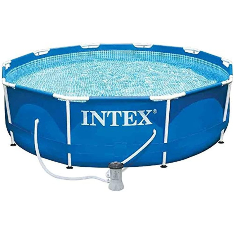 Intex Metal Frame Swimming Pool For Adult, Blue, 28202