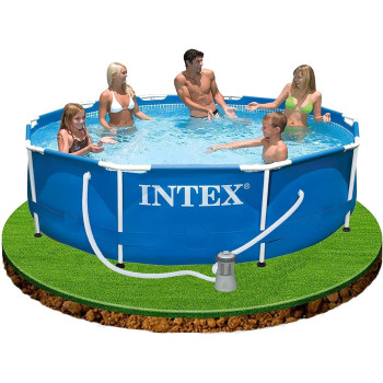 Intex Metal Frame Swimming Pool Set For Kids, Blue, 28202