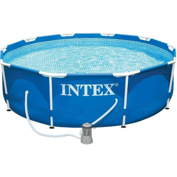 Intex Metal Frame Swimming Pool Set For Kids, Blue, 28202