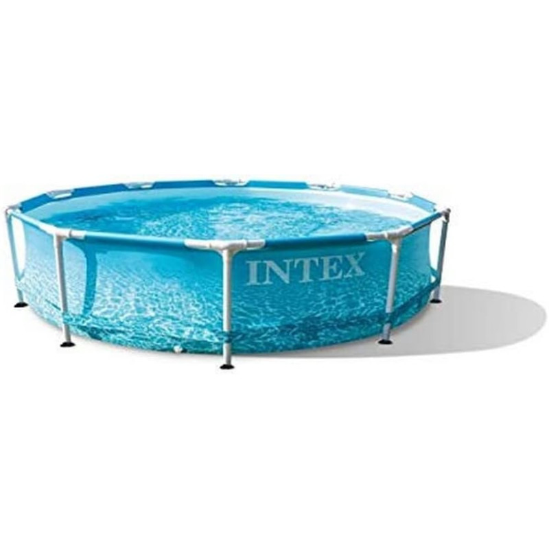 Intex Swimming Pool Metal Frame Beachside, Light Blue, 305 x 76 cm, 28206