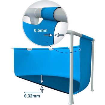 Intex Vinyl Metal Frame Swimming Pool, Blue, 12 Foot x 30 Inch, 28210