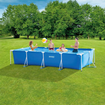 Intex Rectangular Frame Swimming Pool For Kids, Blue, 28273