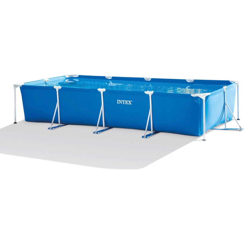 Intex Rectangular Frame Swimming Pool For Kids, Blue, 28273