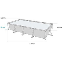 Intex Piscinette Kit Tubular Metal Frame Swimming Pool For Adult, Blue, 28274