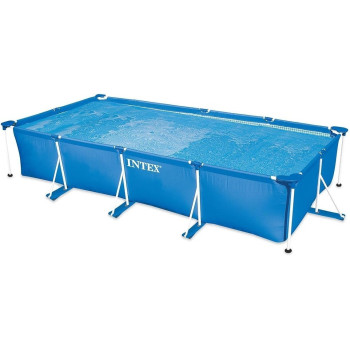 Intex Piscinette Kit Tubular Metal Frame Swimming Pool For Adult, Blue, 28274