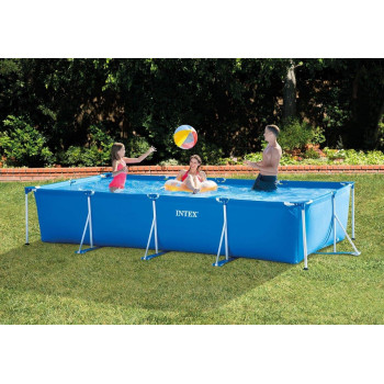 Intex Rectangular Frame Swimming Pool For Adult, Blue, 4.5 x 2.2 x 0.84 m