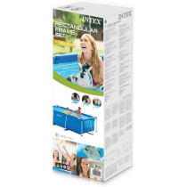 Intex Rectangular Frame Swimming Pool For Adult, Blue, 4.5 x 2.2 x 0.84 m