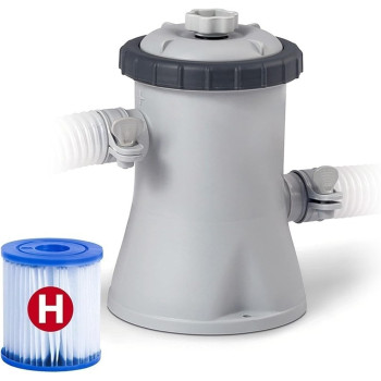 Intex Krystal Clear Filter Pump For Swimming Pool Per Hour 1,136 Litres For Pools Up To 10 Foot, Gray/Black, 28602