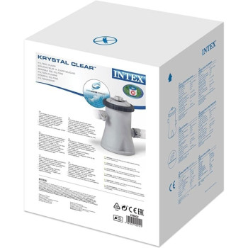 Intex Krystal Clear Filter Pump For Swimming Pool Per Hour 1,136 Litres For Pools Up To 10 Foot, Gray/Black, 28602