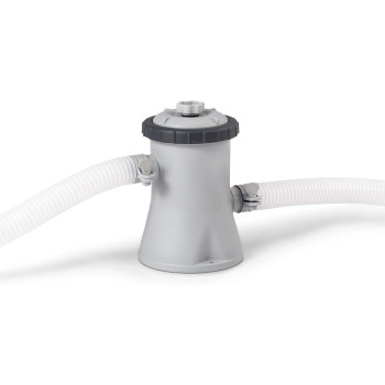 Intex Krystal Clear Filter Pump For Swimming Pool Per Hour 1,136 Litres For Pools Up To 10 Foot, Gray/Black, 28602