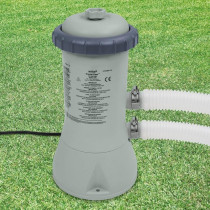 Intex 530 Gph 220-240 V Cartridge Pump Swimming Pool Filter, Gray, Medium, 28604