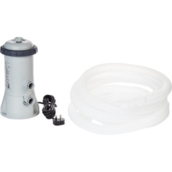 Intex Krystal Clear Filter Pump For Swimming Pool Per Hour 2006 Litres For Pools Up To 15 Foot, Gray/Black, 28604